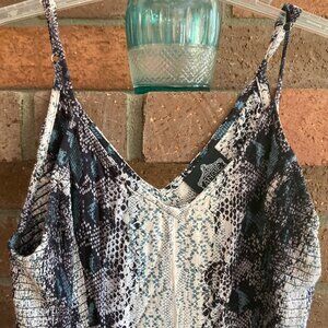 Angie Dress / Snakeskin Print / Size M